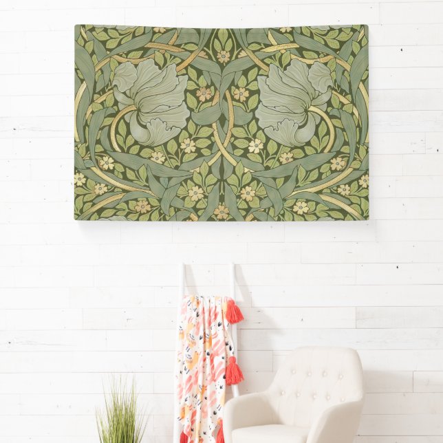 William Morris Pimpernel Vintag Pattern Banner (InSitu)