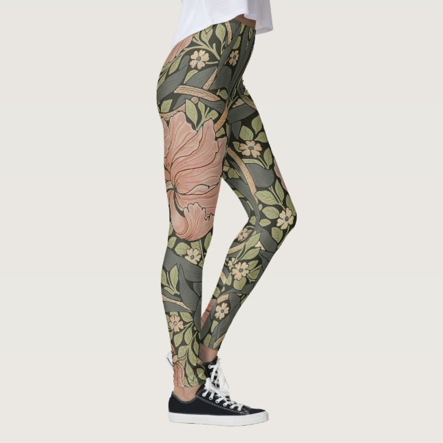 William Morris Pimpernel Vintag Pattern Leggings (Rechts)