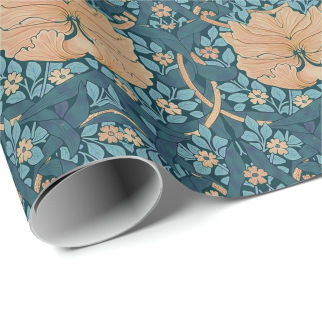 William Morris Pimpernel Vintag Pattern Wrapping Geschenkpapier (Rolleneckpunkt)