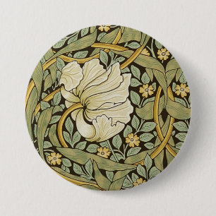William Morris Pimpernel Vintag Pre-Raphaelite Button