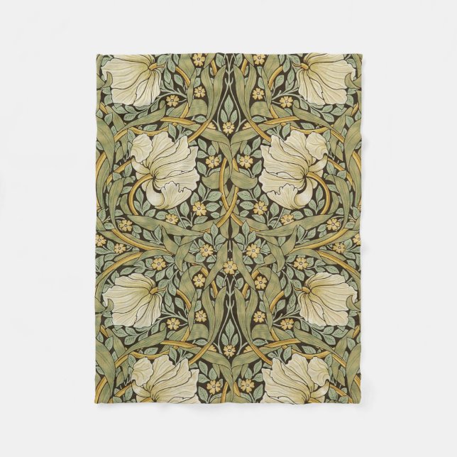 William Morris Pimpernel Vintag Pre-Raphaelite Fleecedecke (Vorderseite)
