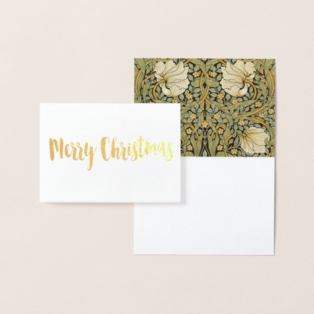 William Morris Pimpernel Vintag Pre-Raphaelite Folienkarte (Anzeige)