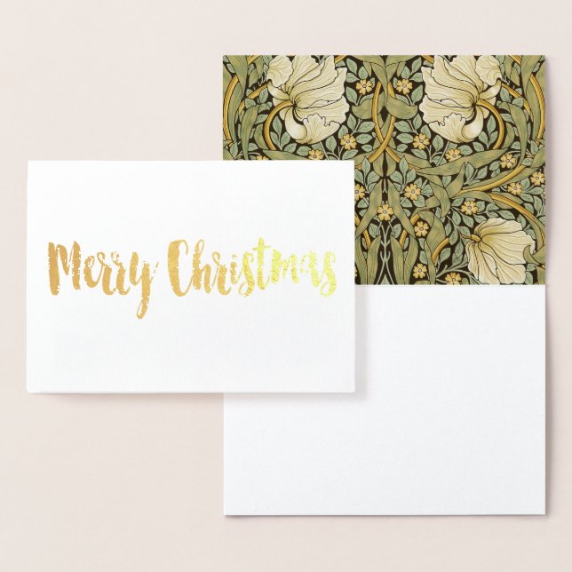 William Morris Pimpernel Vintag Pre-Raphaelite Folienkarte (Anzeige)