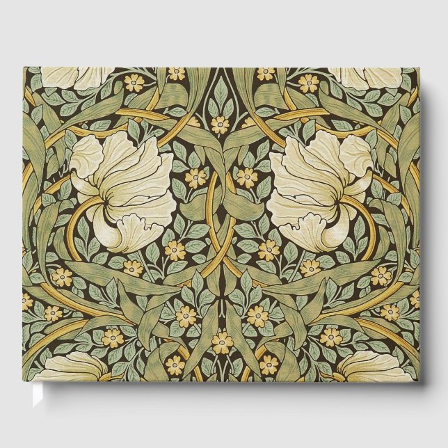 William Morris Pimpernel Vintag Pre-Raphaelite Gästebuch (Vorderseite)