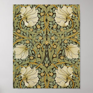 William Morris Pimpernel Vintag Pre-Raphaelite Poster