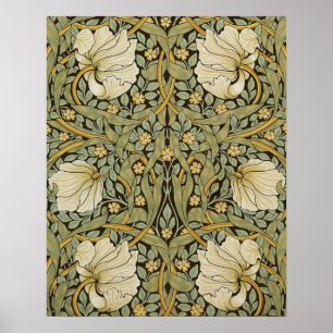 William Morris Pimpernel Vintag Pre-Raphaelite Poster