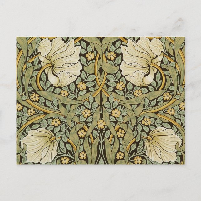 William Morris Pimpernel Vintag Pre-Raphaelite Postkarte (Vorderseite)
