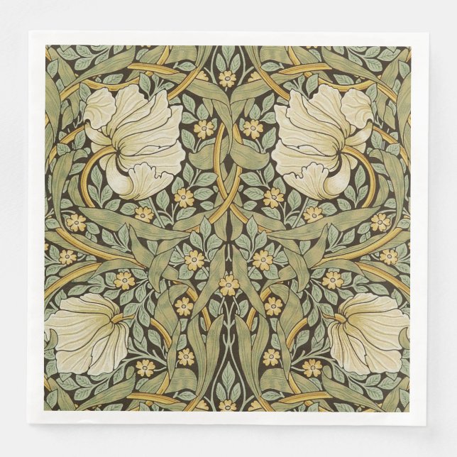 William Morris Pimpernel Vintag Pre-Raphaelite Serviette (Vorderseite)