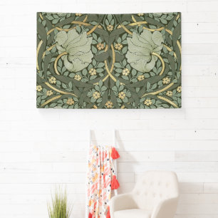 William Morris Pimpernel Vintage Muster Banner