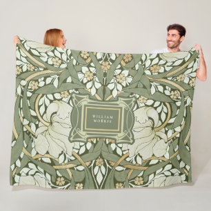 William Morris Pimpernel Vintage-Muster Fleecedecke