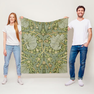 William Morris Pimpernel Vintage-Muster Fleecedecke