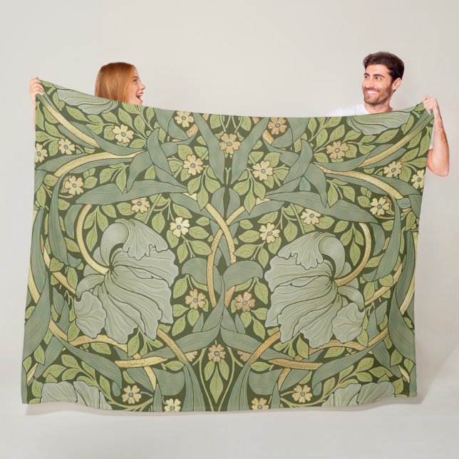 William Morris Pimpernel Vintage Muster Fleecedecke (Beispiel)