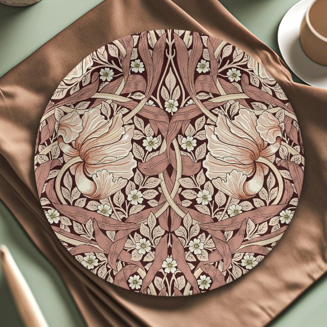William Morris Pimpernel Vintage-Muster Pappteller (Von Creator hochgeladen)