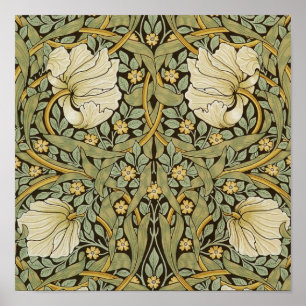 William Morris Pimpernel Vintage Vor-Raphaeliter Poster
