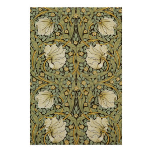William Morris Pimpernel Vintage Vor-Raphaeliter Poster