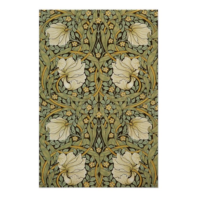 William Morris Pimpernel Vintage Vor-Raphaeliter Poster (Vorderseite)
