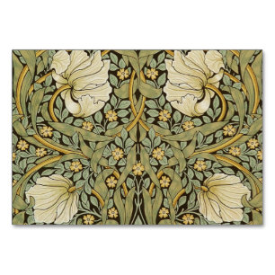 William Morris Pimpernel Vintage Vor-Raphaeliter Tischnummer