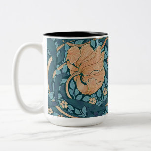 William Morris Pimpernel Vintages Muster Zwei-Tone Zweifarbige Tasse