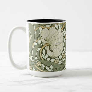 William Morris Pimpernel Vintages Muster Zwei-Tone Zweifarbige Tasse
