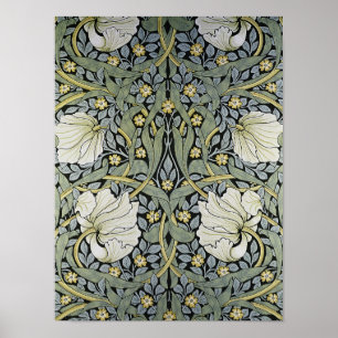 William Morris - Pimpernel Wallpaper Design Poster