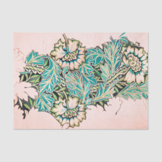 William Morris PINK FLORAL Tissue Paper Seidenpapier