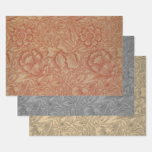 William Morris Pink Poppy Blume Floral Geschenkpapier Set