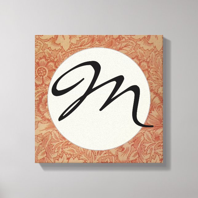 William Morris Pink Poppy Blume Floral Leinwanddruck (Vorderseite)