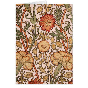 William Morris Pink Rose Blume Wallpaper Pattern