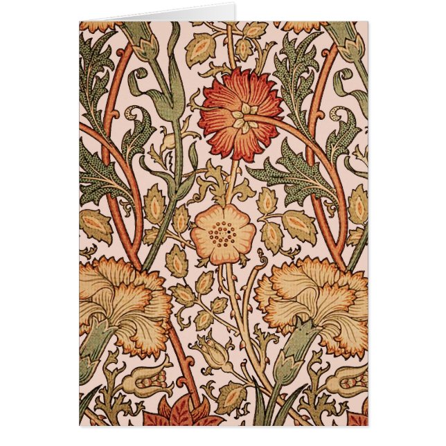 William Morris Pink Rose Blume Wallpaper Pattern (Vorne)
