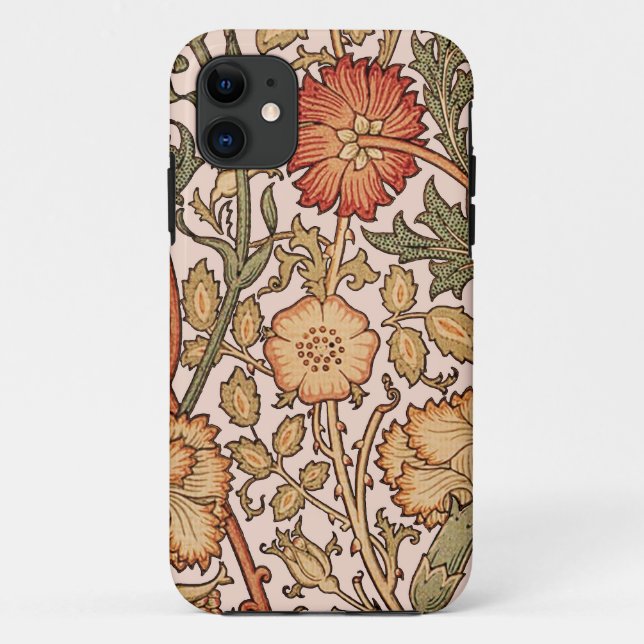 William Morris Pink Rose Blume Wallpaper Pattern Case-Mate iPhone Hülle (Rückseite)