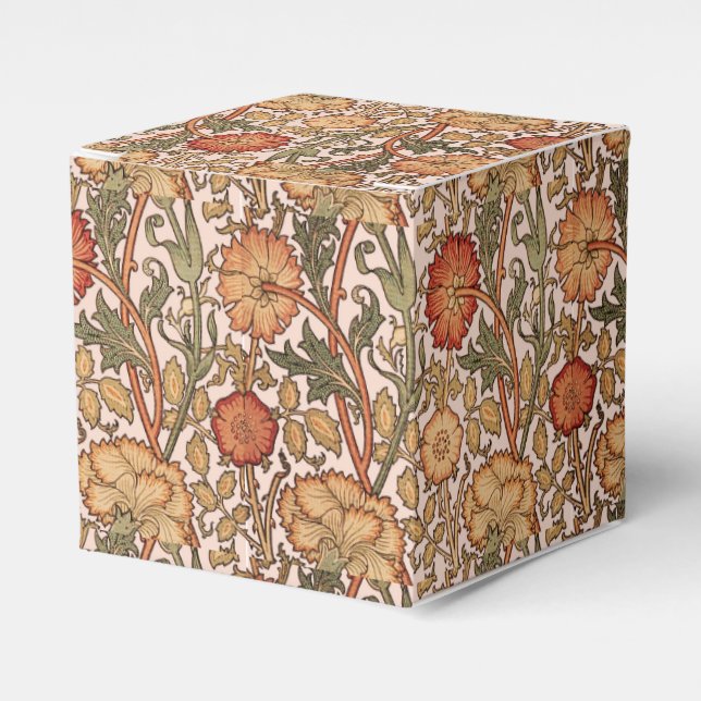William Morris Pink Rose Blume Wallpaper Pattern Geschenkschachtel (Vorderseite)