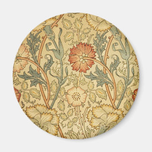 William Morris Pink Rose Blume Wallpaper Pattern Magnet