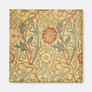 William Morris Pink Rose Blume Wallpaper Pattern Magnet