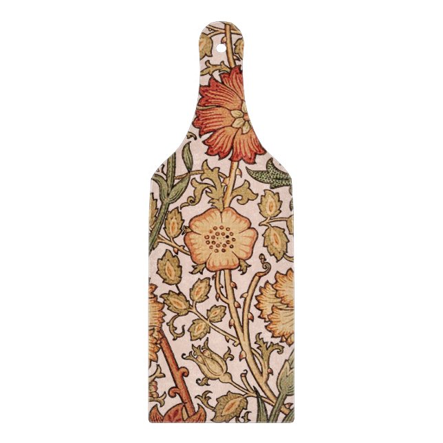 William Morris Pink Rose Blume Wallpaper Pattern Schneidebrett (Vorderseite)