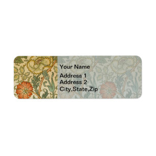 William Morris Pink Rose Border Florales Kunstwerk