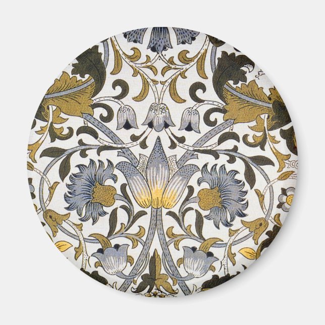 William morris plumpe Blume Magnet (Vorne)