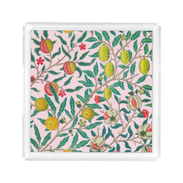 William Morris Pomegranat in Rosa Acryl Tablett
