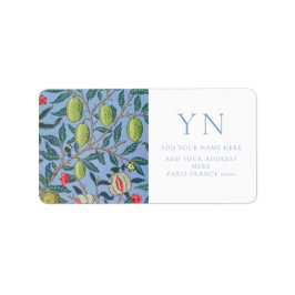 WILLIAM MORRIS POMEGRANATE ADRESSE ETIKETT ADRESSAUFKLEBER