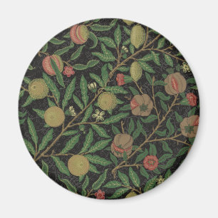 William Morris Pomegranate Black Fruit Magnet