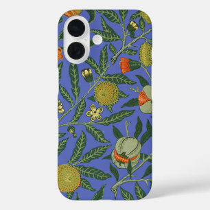 William Morris Pomegranate Blue Colorful Wallpaper iPhone 16 Hülle