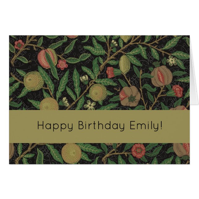 William Morris Pomegranate Classic Frucht (Vorderseite (Horizontal))