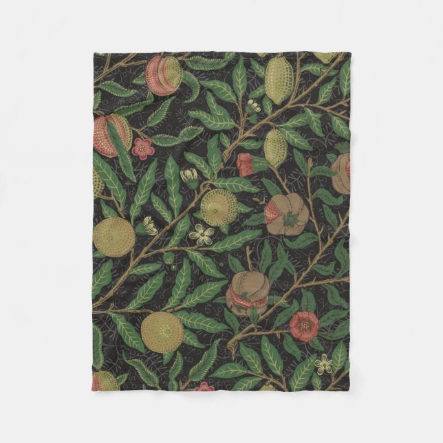 William Morris Pomegranate Classic Frucht Fleecedecke (Vorderseite)