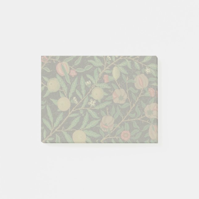 William Morris Pomegranate Classic Frucht Post-it Klebezettel (Vorderseite)
