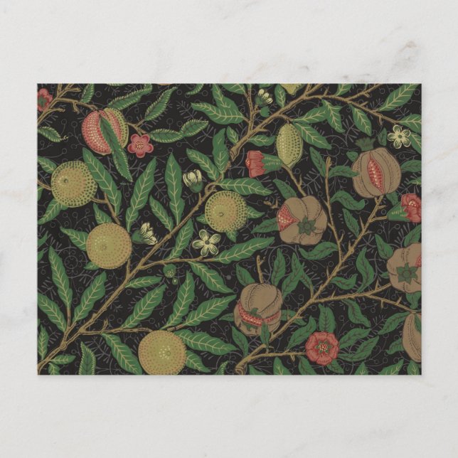 William Morris Pomegranate Classic Frucht Postkarte (Vorderseite)