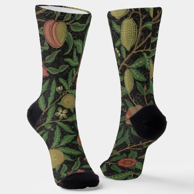 William Morris Pomegranate Classic Frucht Socken (Gewinkelt)