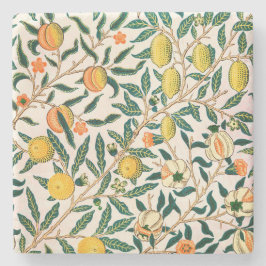 WILLIAM MORRIS "POMEGRANATE" DESIGN STONE UNTERSET STEINUNTERSETZER