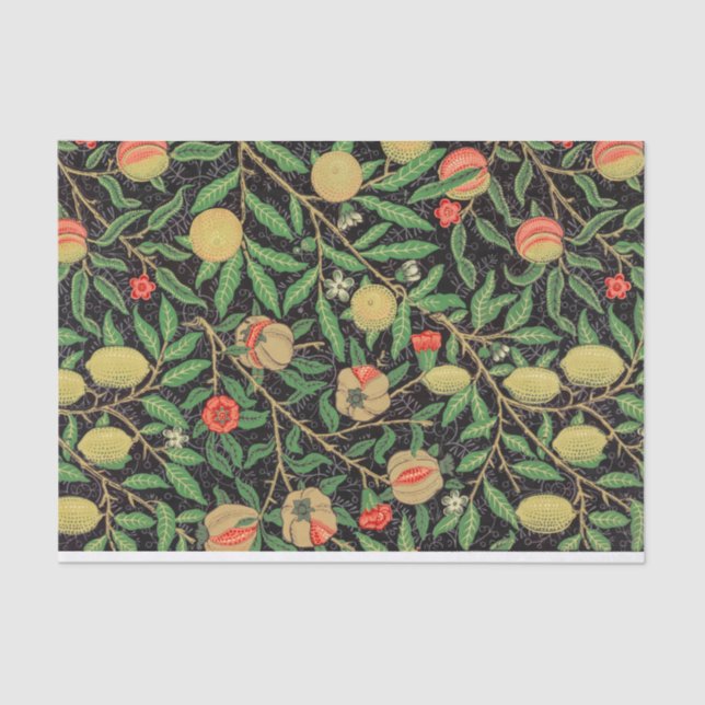 William Morris Pomegranate Design Tissue Paper Seidenpapier (Vorderseite)