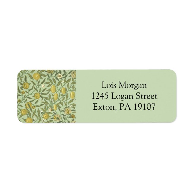 William Morris Pomegranate Fruchtdesign (Vorne)