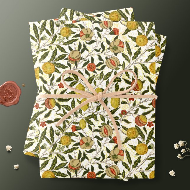 William Morris Pomegranate & Lemon Geschenkpapier Set (Von Creator hochgeladen)