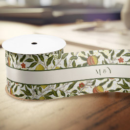 William Morris Pomegranate Lemons Fruchtmuster Satinband